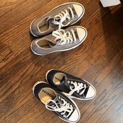 2 Pairs Converse Shoes Size 7