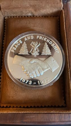 Mescalero Apache silver peace medal