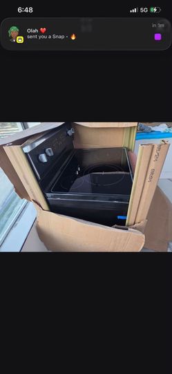 Black Electric Range Stove