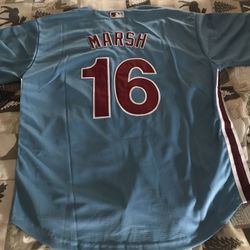 Phillies Marsh Throwback Jersey 