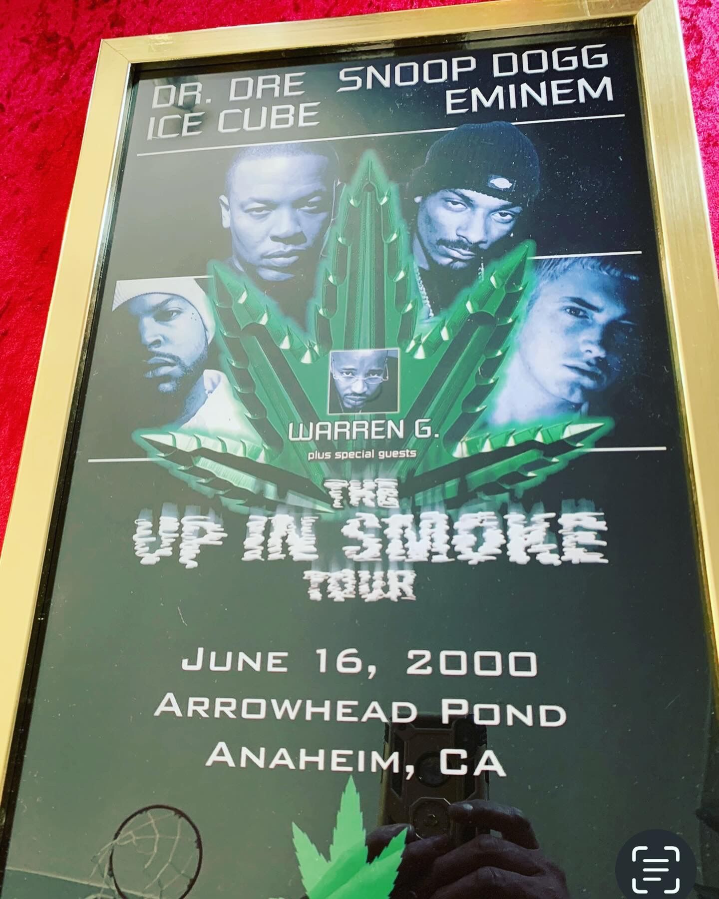 Eminem Up In Smoke Concert Poster 2000