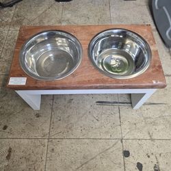 Water & Food Pet Bowl Set