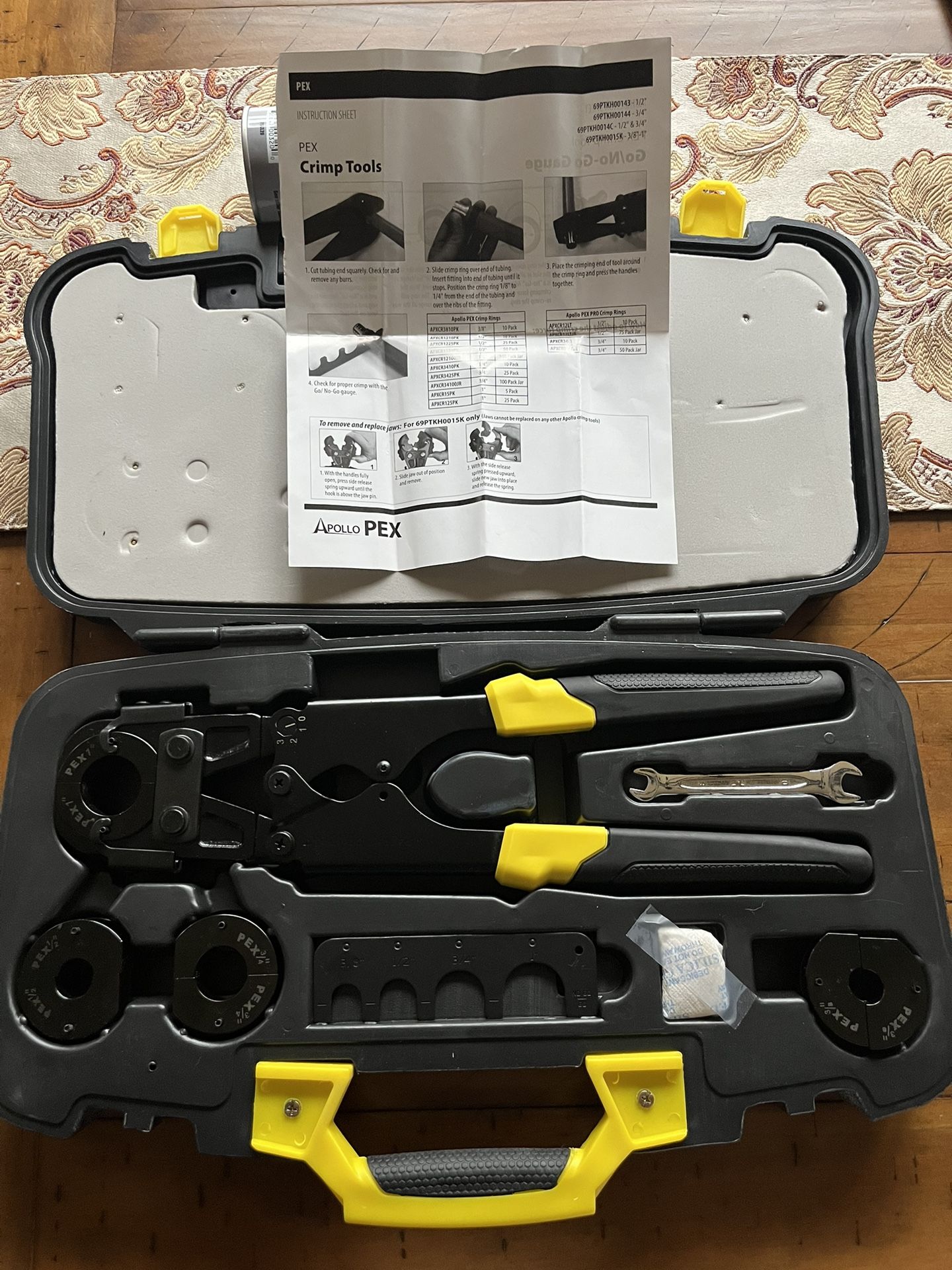 Pex Crimper Tool Kit - Multi-Head PEX-B Crimp Tool Set