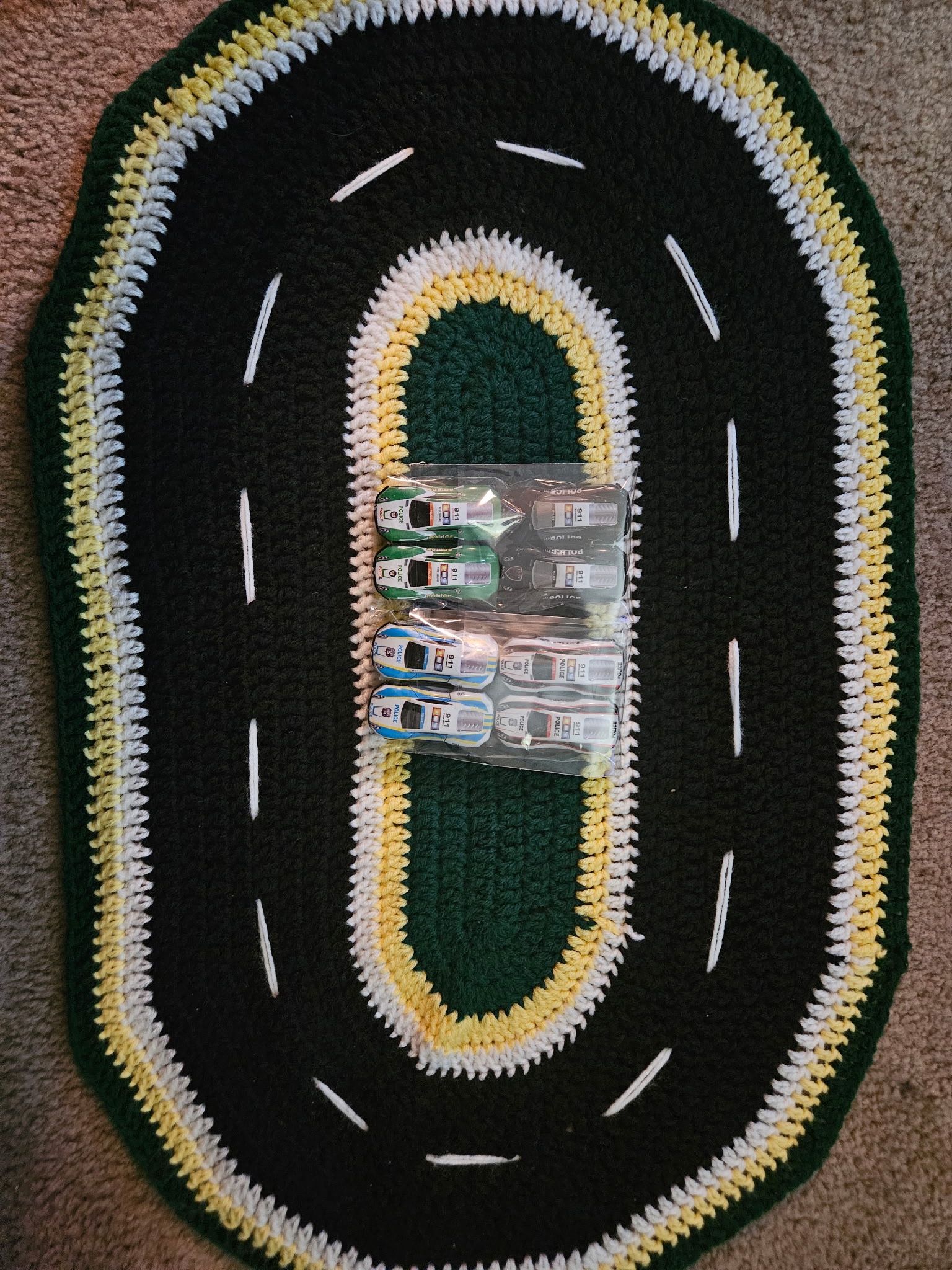 Handmade Crochet Racetrack