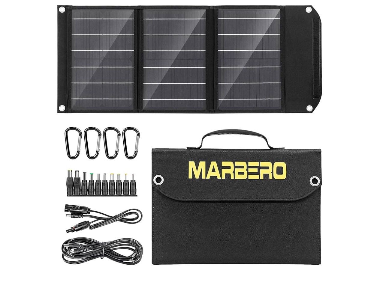 MARBERO Portable Solar Panel 30W Solar Panel Charger