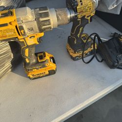 Set Dewalt Drill Gamer And Impact Working Perfect 