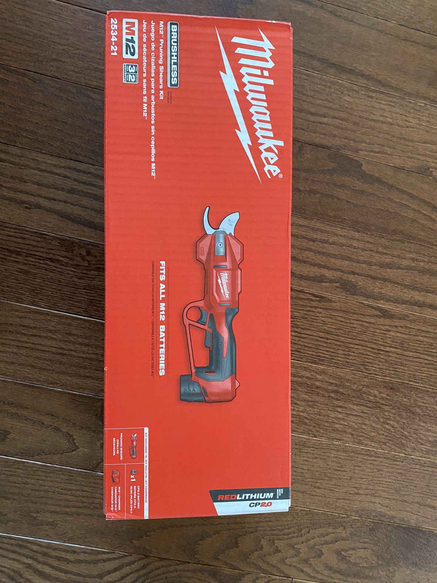 Milwaukee M12 12V Cordless Brushless Pruner Shears Kit W/ 2.0 Ah Battery & Charger