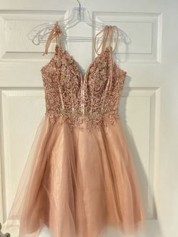 Quince Dama Dress Rose Gold