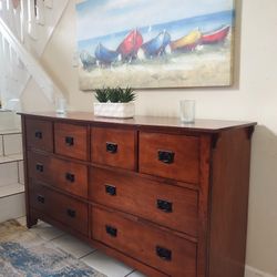 SOLID WOOD DRESSER 6 DRAWERS DELIVERY AVAILABLE 
