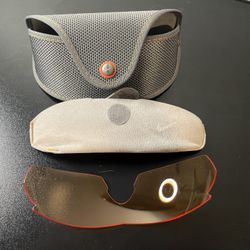 Nike Vision Sun Glasses Case W Extra Lens Gray Orange