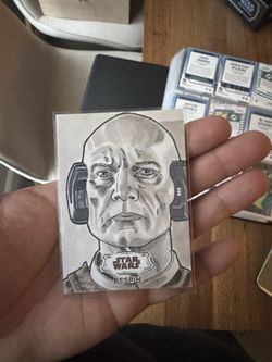 Topps Chrome Starwars Bespin Sketch With Auto