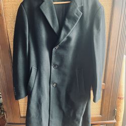 Men’s Long Wool Over Coat (Made In Italy)