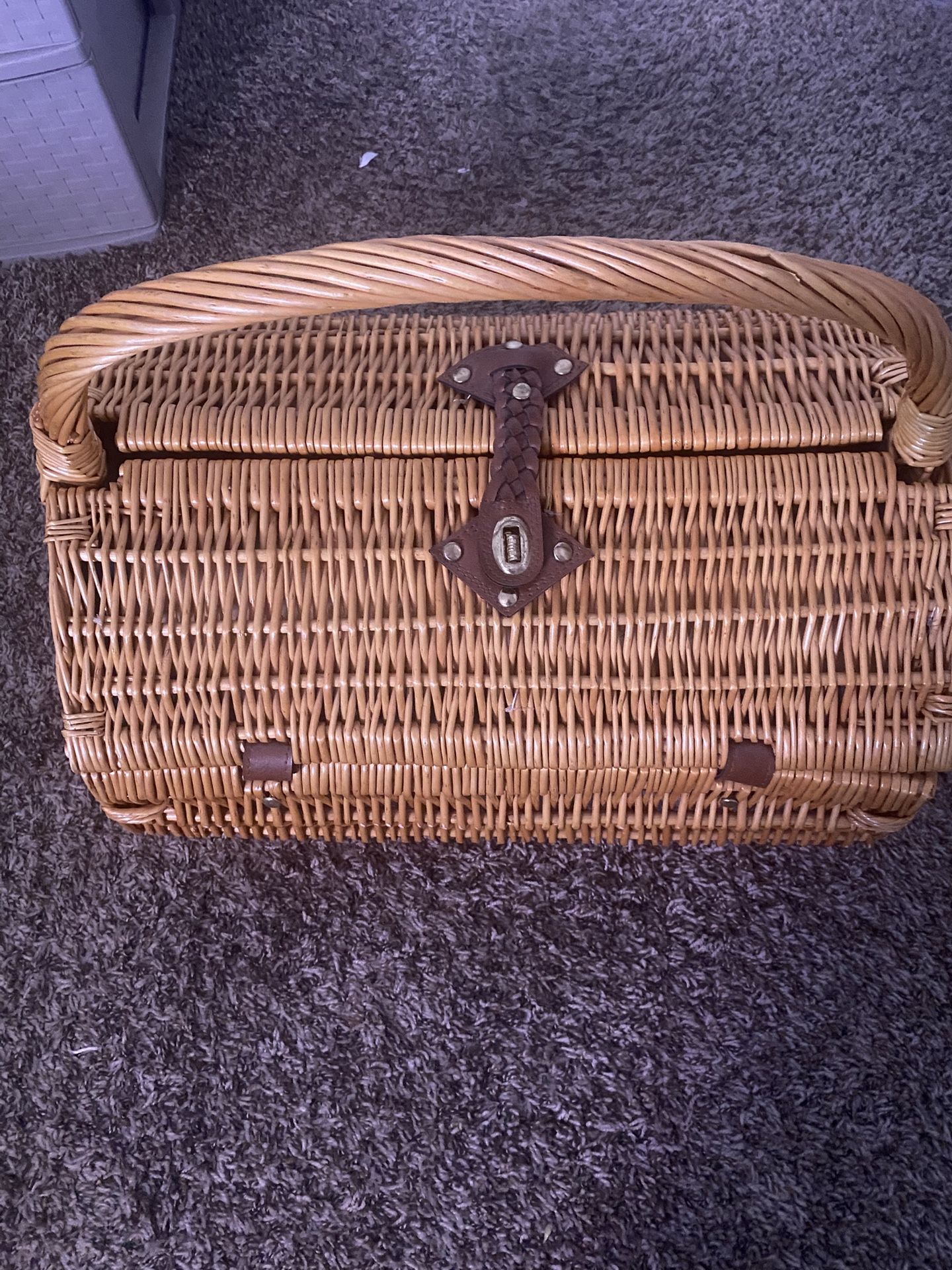 Wine And Cheese Picnic Basket