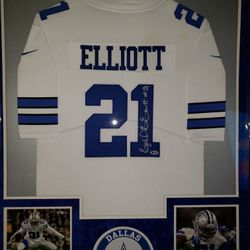 Framed Football Jerseys Ezekiel OBJ, Ray Lewis, Gurley