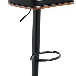 Ballatier Brown/black Adjustable Height Bar Stool  