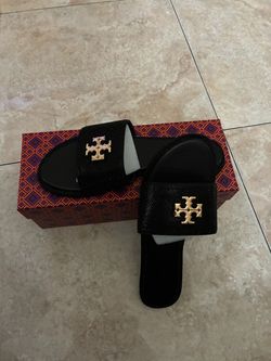 Tory Burch Black Slide Sandals