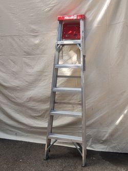 6 step folding  ladder