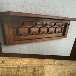 Wood Coat /Backpack Rack
