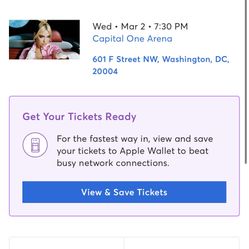 Dua Lipa Tickets Floor GA