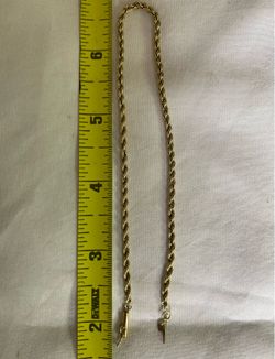 Bracelet 14k gold rope