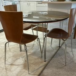 Mid-Century Teak Dining Table & Chairs 