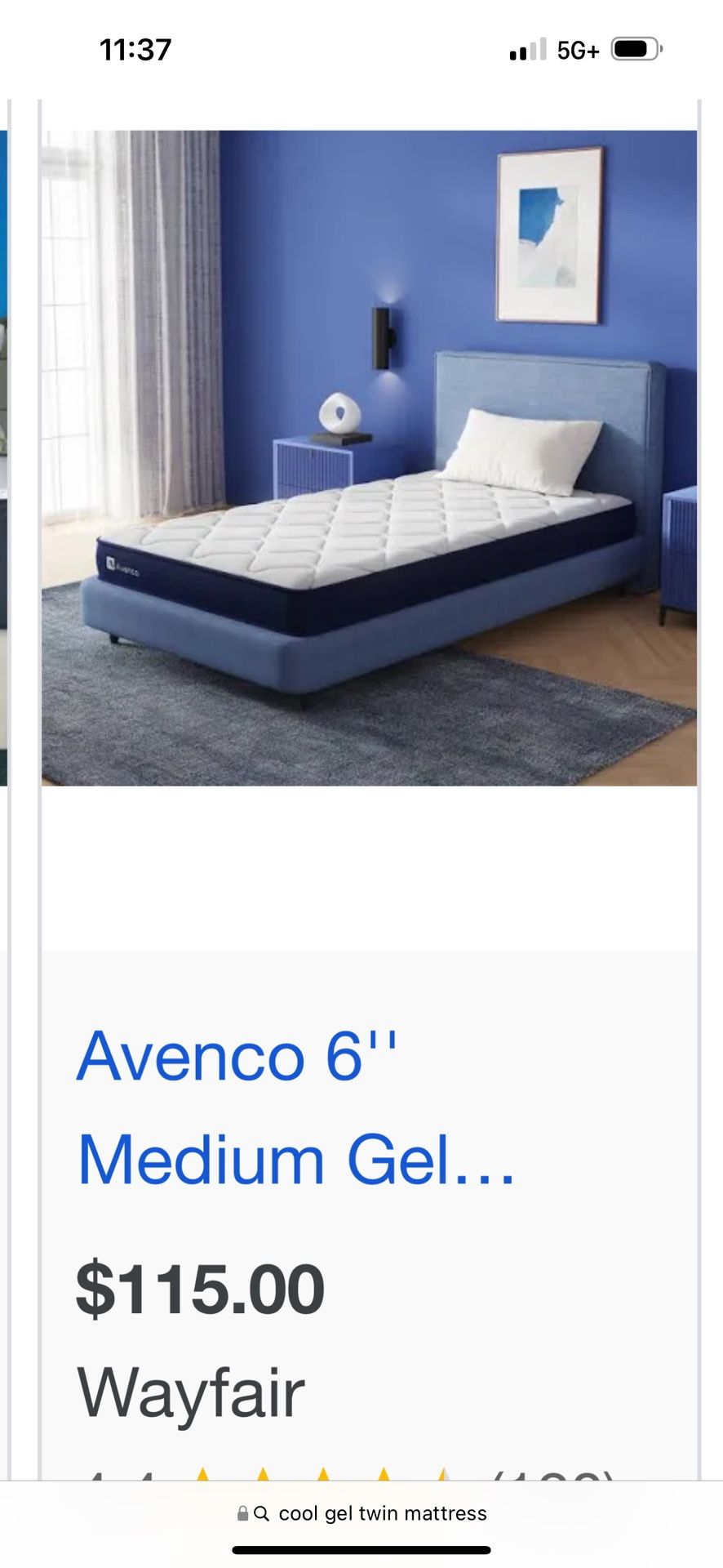 Coolgel Twin Bed Mattress