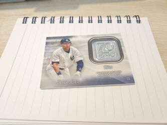 Derek Jeter 2021 Topps series 1 logo patch card #70LP-DJ