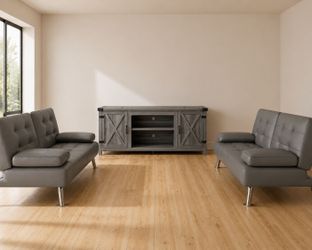 2 sofa cama y 1 tv stand nuevo