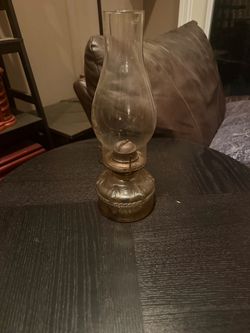 Antique Brass Oil Kerosene Lamp