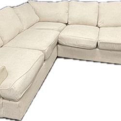 Large sectional couch Large sectional sofa  Very comfortable  Can be a guest bed In a smoke free home No breaks, rips or tears  103” x 137” 