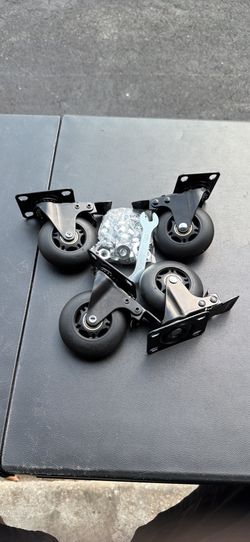 Set of 4 Industrial Swivel Plate-Mount Casters - Swivel Caster Wheels