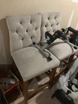 Plush high bar chairs x2 avail