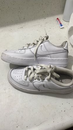 Nike Air Force 1 Low White Sneakers size 4 youth