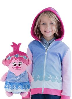 Poppy The Troll 2 in 1 Transforming Hoodie and Soft Plushie