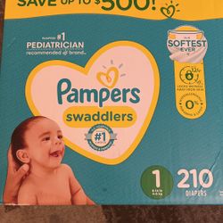 Pampers 210 Count Size 1 