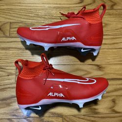 Nike Alpha Menace Elite 3 University Red/Football Cleats Mens Sz 10 New No Box