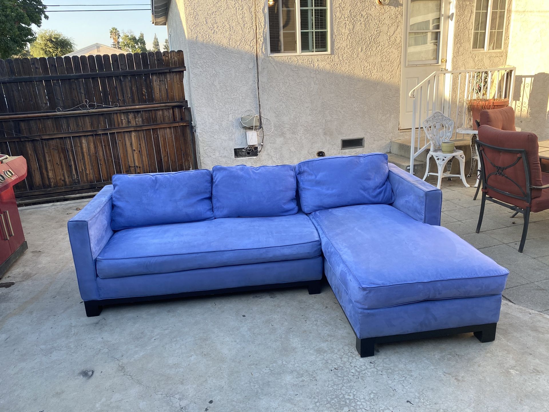 Blue Sectional Sofa/Couch