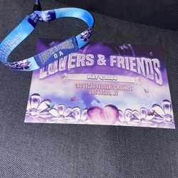 1 Lovers And Friends Festival Ticket/Wristband