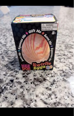 This specific NeeDoh Swirlie Egg has become a true "holy grail" find for toy collectors, sensory enthusiasts, and ASMR content creators alike