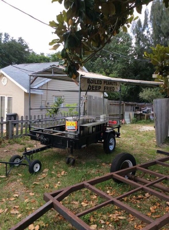 boiled Peanut stand trailer