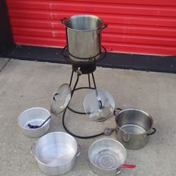 Propane Burner & Pots Ect