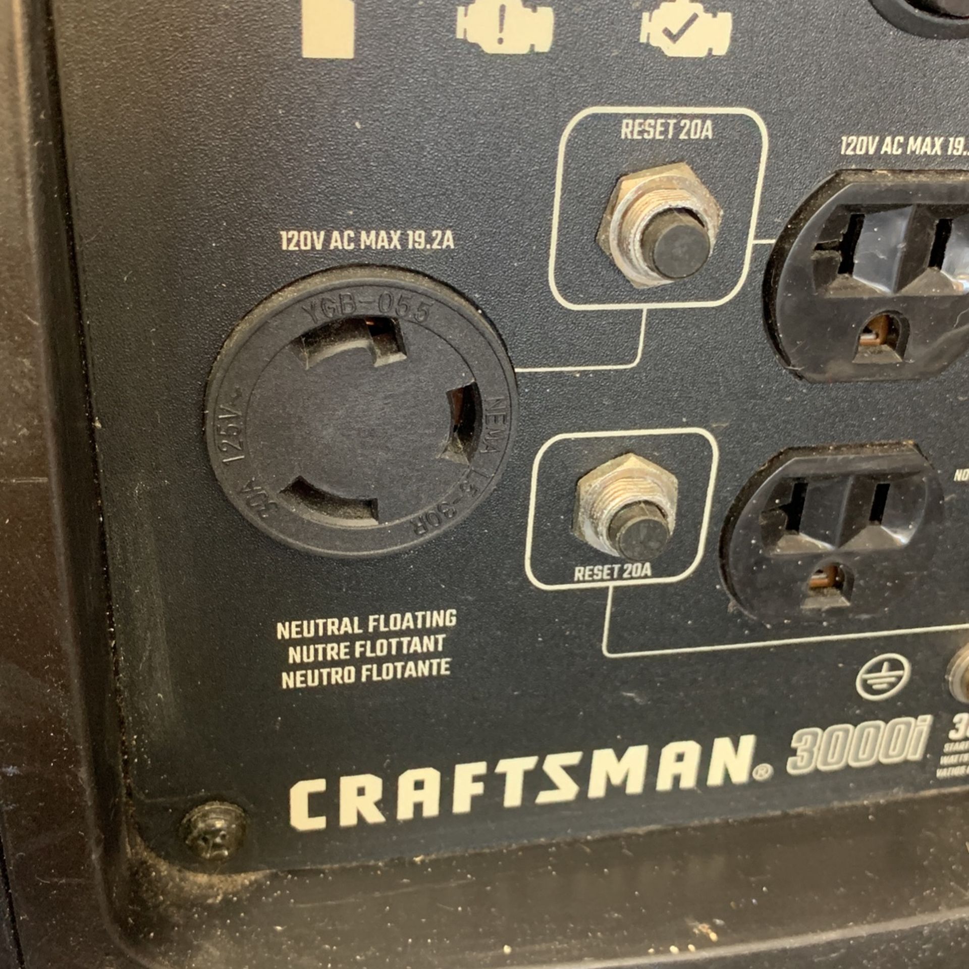 Craftsman 3000i Portable Gas Generator Used for Sale in Boca Raton, FL