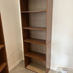 FREE Pair Of Brown Bookshelves