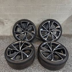 22" OEM Audi RS6 RS7 Wheels Rims Set of 4 22x10.5 5x112 + Tires