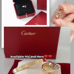 His And Hers Cartier Ring Set