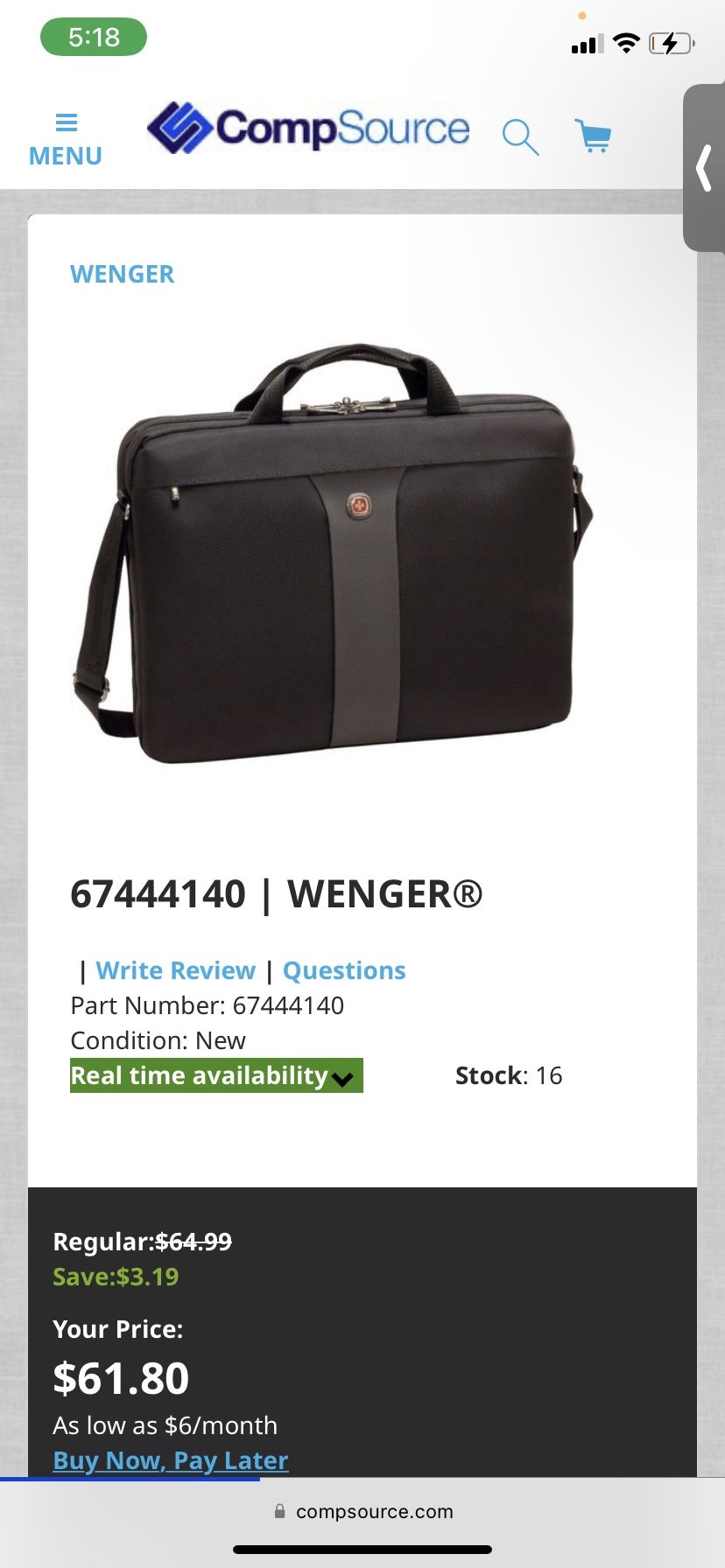 Swiss army carrying case 