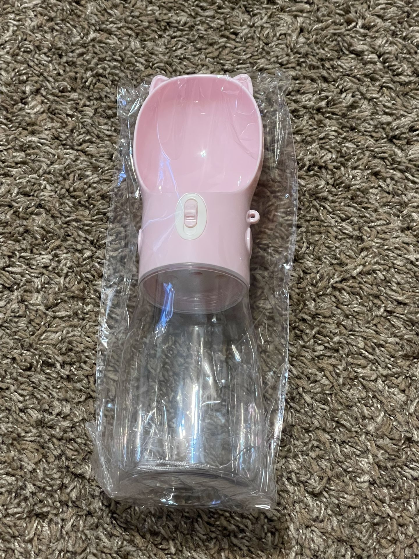 Large Pink Dog Water Cup/bottle