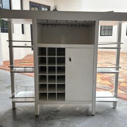 City Furniture White Mini Bar