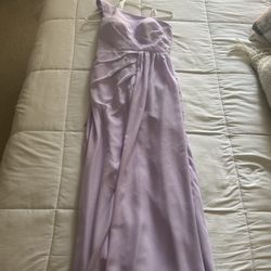 Light Purple / Lilac Bridesmaid Dress - Size 4 - Basically New - Used Once 