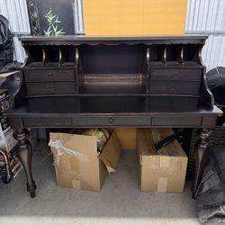 vintage wood desk